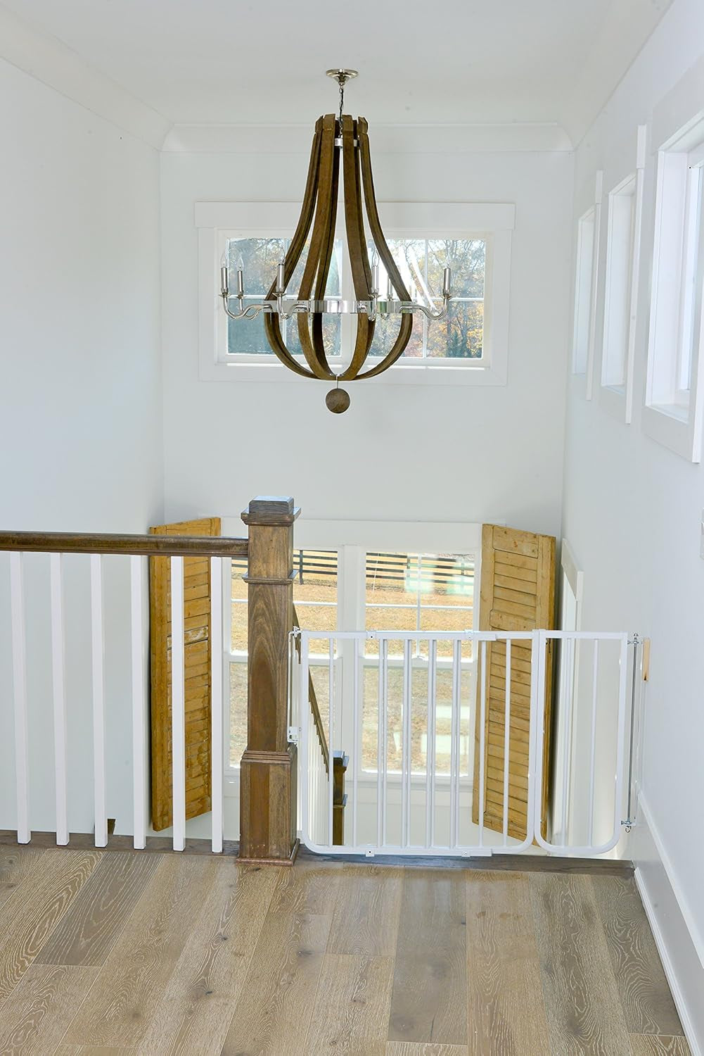 BX1 Baby Gate Extension - Fits Safety Gates - 10.5 Inch Wide Dog Gate Extension - White