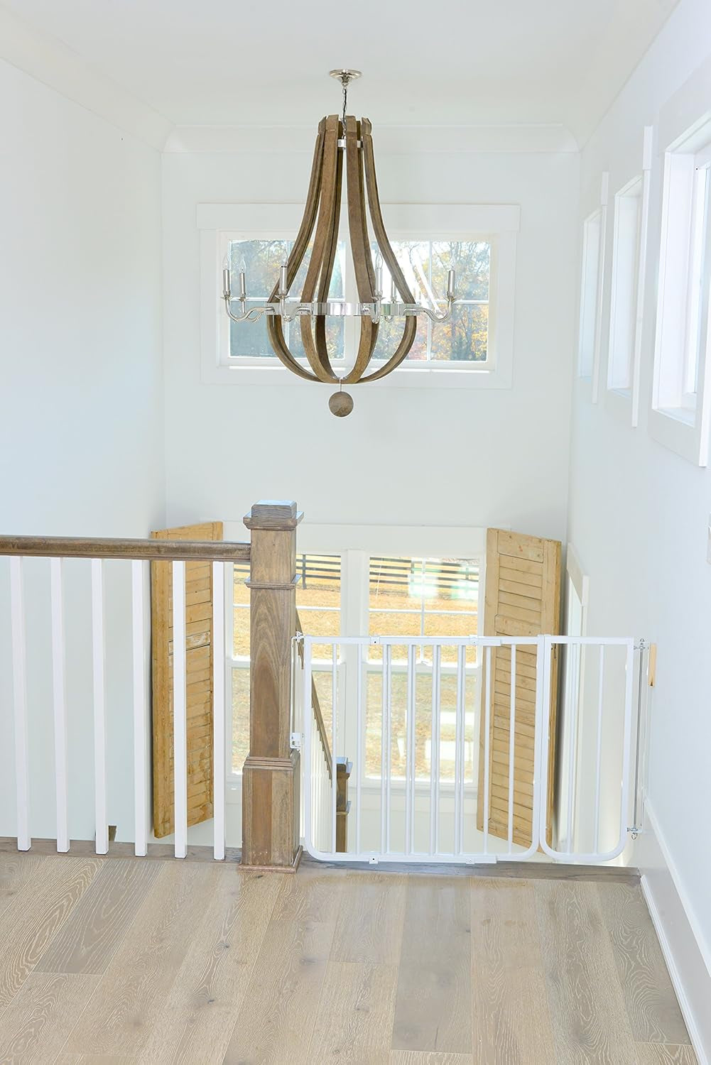 BX1 Baby Gate Extension - Fits Safety Gates - 10.5 Inch Wide Dog Gate Extension - White