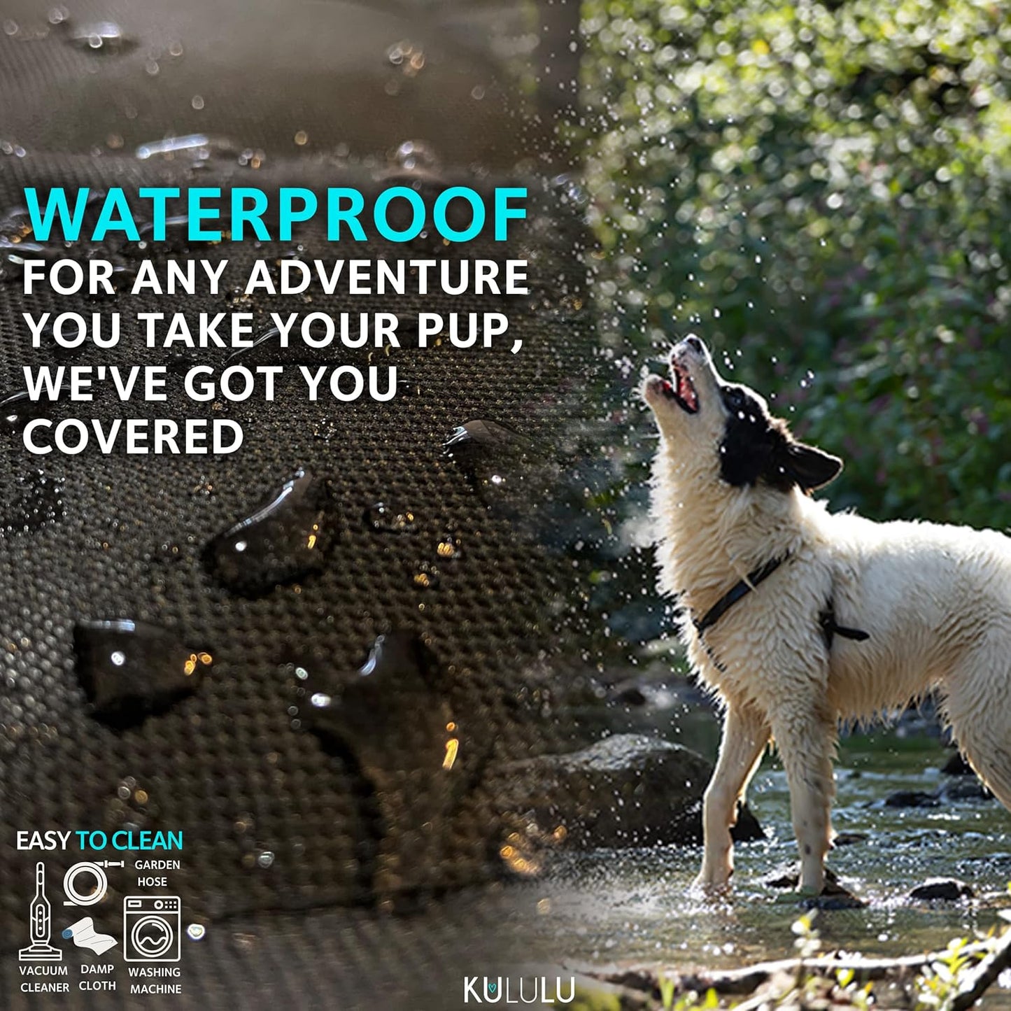 Dog Car Seat Cover for Back Seat, 100% Waterproof Dog Car Hammock with Mesh Window, Scratchproof Truck Back Seat Cover for Dogs, Durable Dog Car Seat Covers - Dog Backseat Cover for Cars Suvs